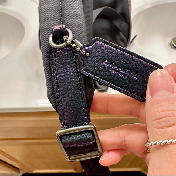 Coach Hologram Oil Slick Charlie Mini Backpack - Picture 9 of 17